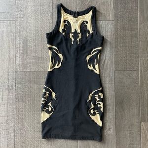 Black and Tan Dress